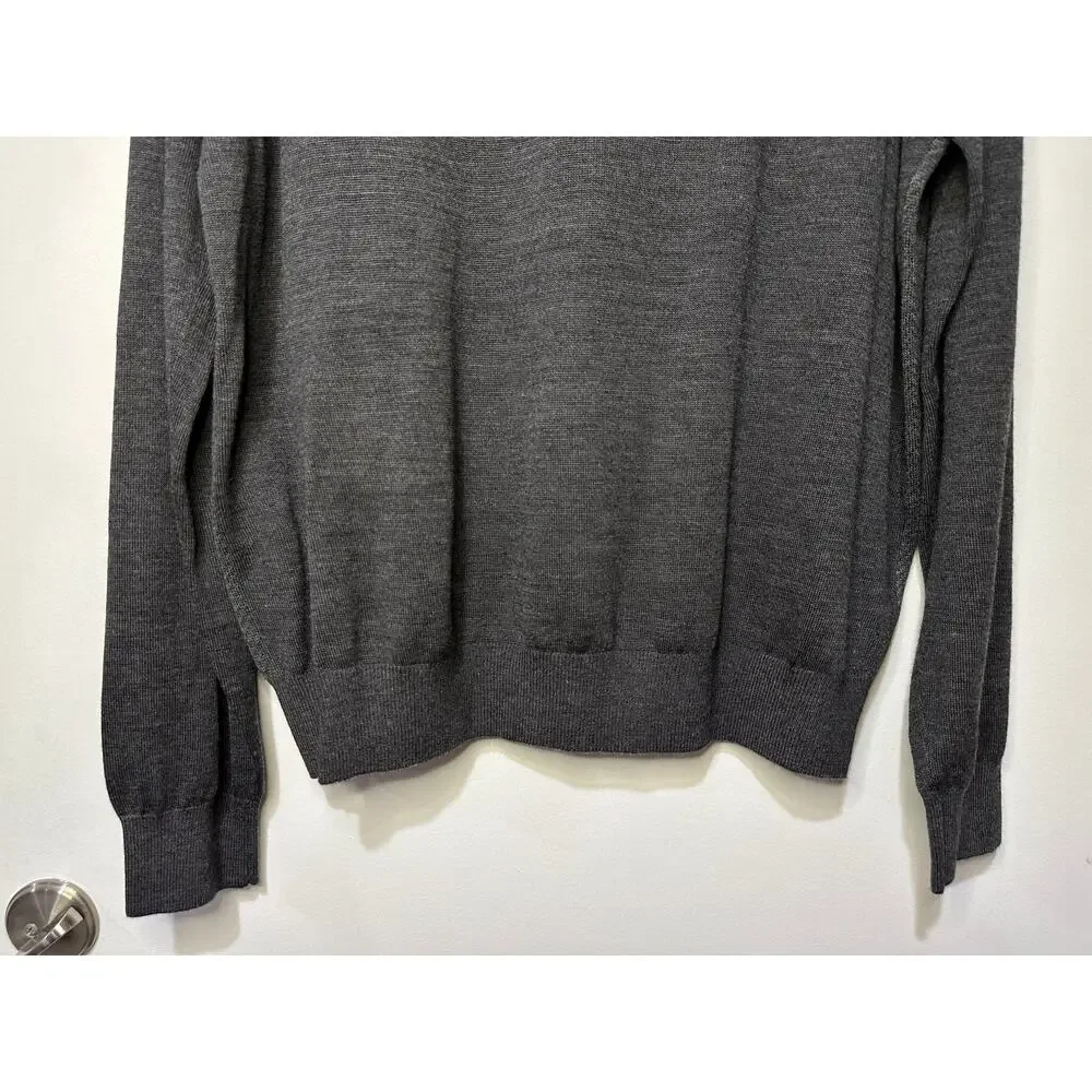 Linea Rosso Nordstrom Men's Charcoal Merino Wool Sweater Size XXL New w/ Tags